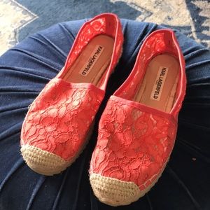 Peach espadrilles
